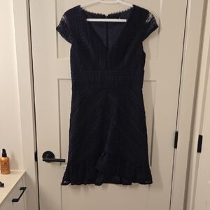 Ever New Navy Lace Midi Dress